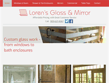 Tablet Screenshot of lorensglass-mirror.com